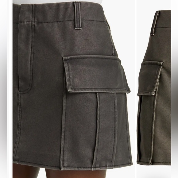 BLANK NYC Cargo Faux Leather Miniskirt 25 - Picture 4 of 11